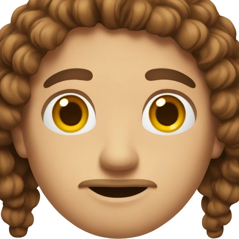 Big nose man with brown hair emoji