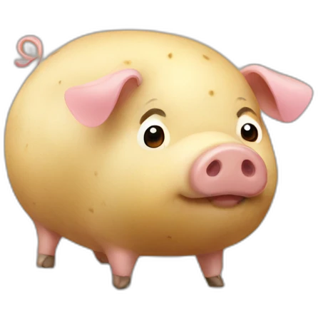 Potato pig emoji