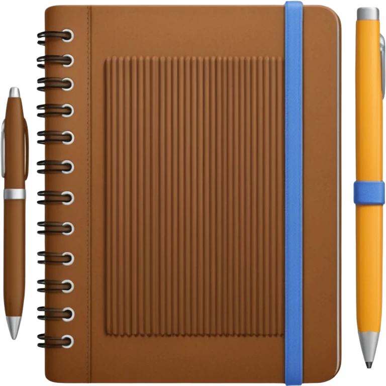 Corduroy notebook with ridges  emoji
