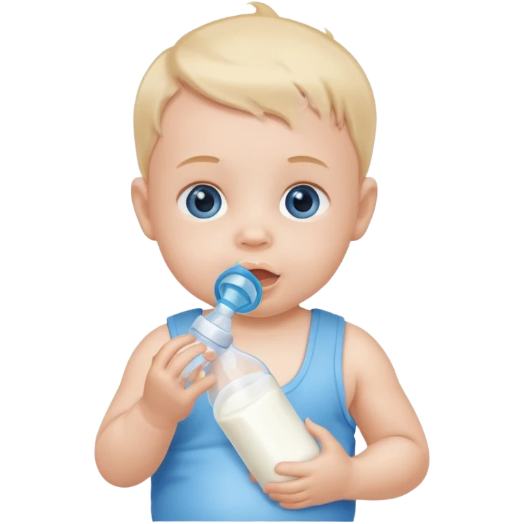 Baby and bottle milk emoji