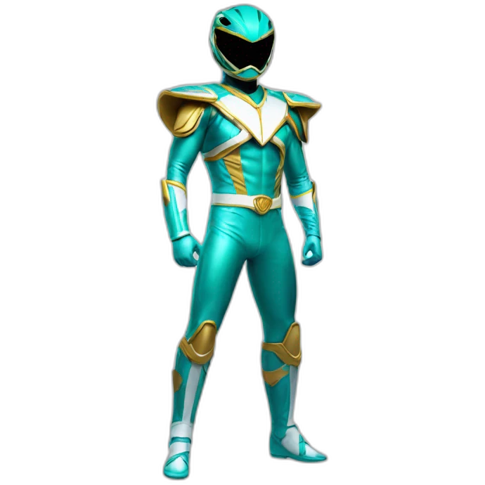 aquatic power ranger full body emoji