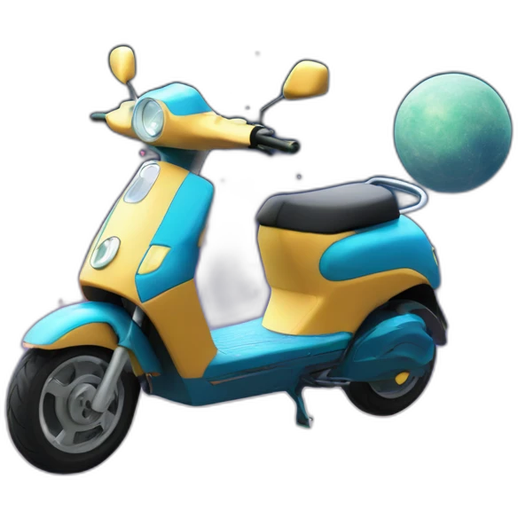 electric scooter in space emoji