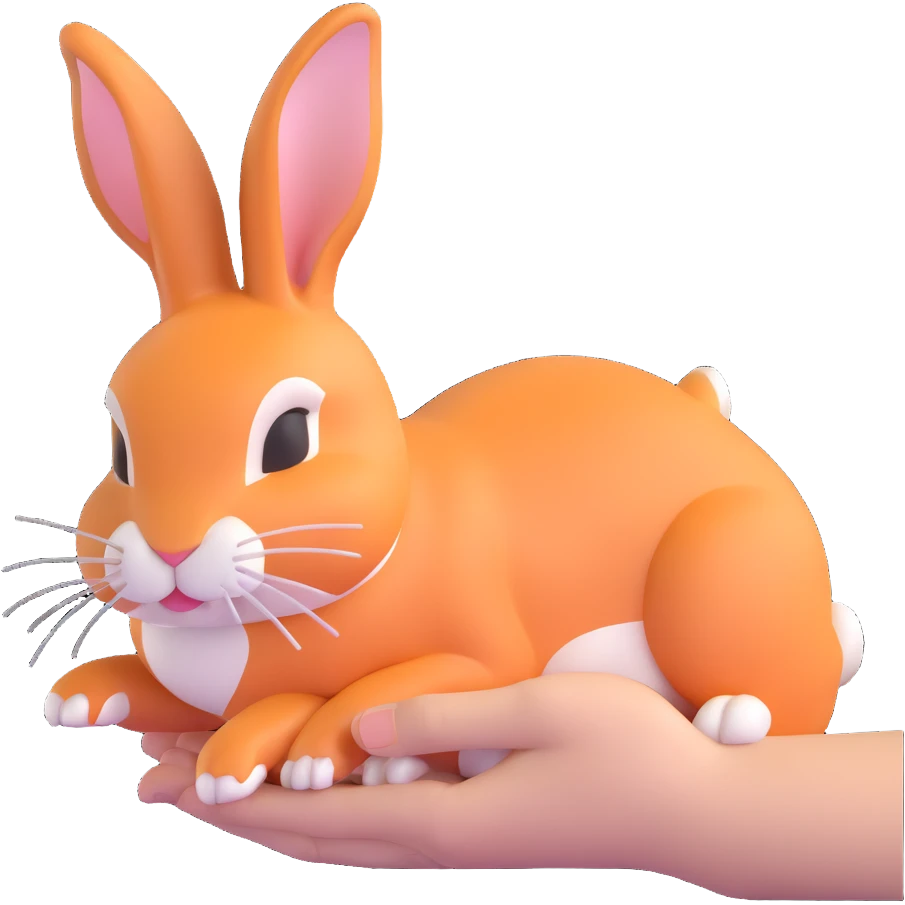 person petting rabbit emoji