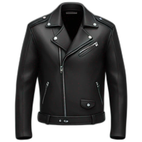 black leather jacket emoji