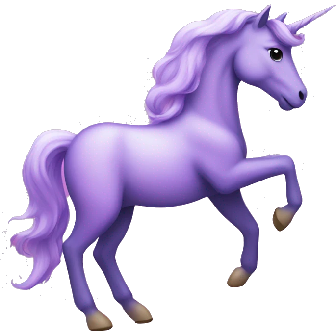 Purple unicorn with stars emoji