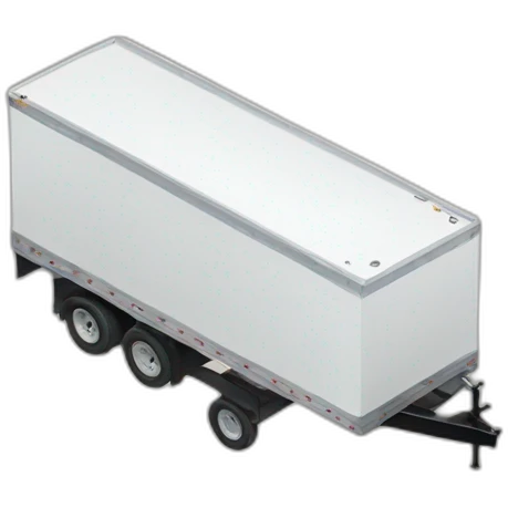 Top view of trailer turning emoji