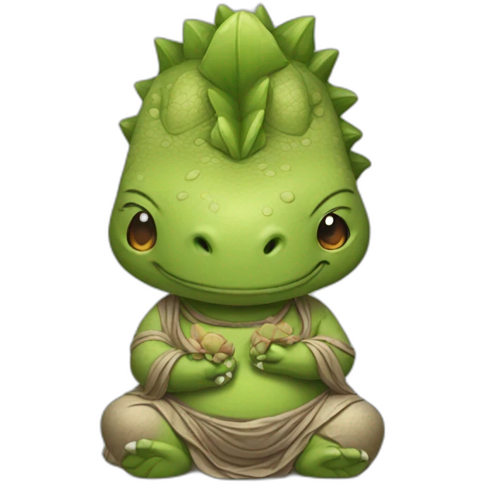 Dinosaur bouddha   emoji