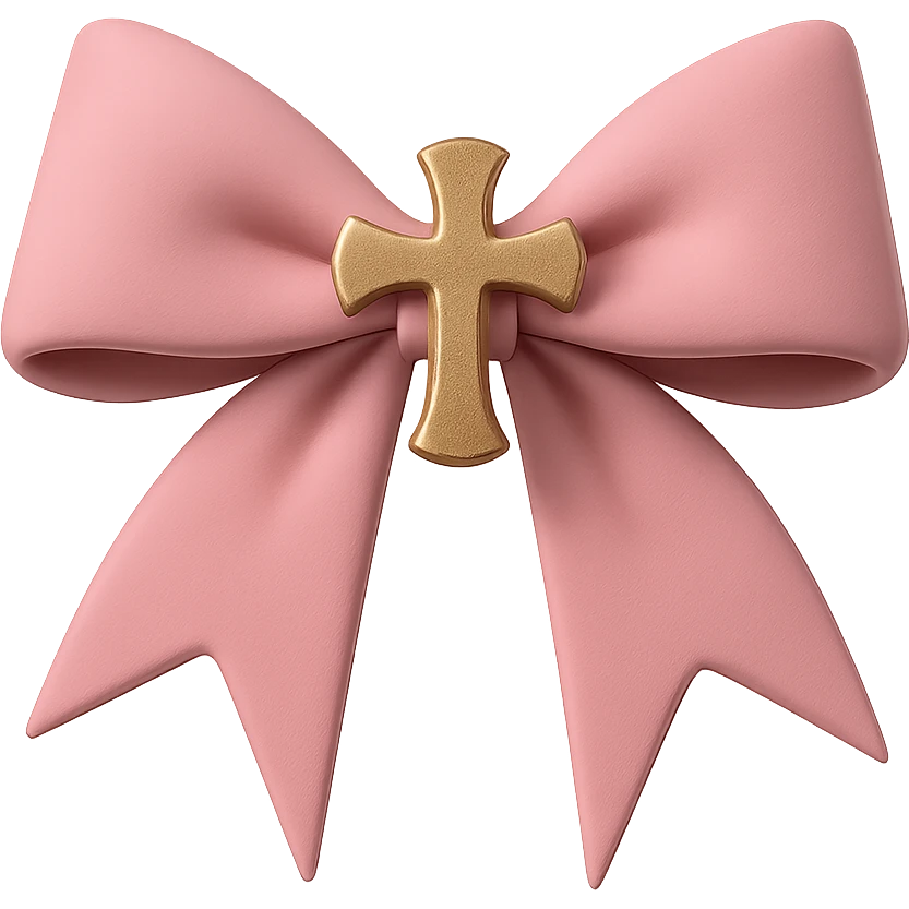 pink gothic bow emoji