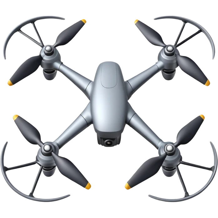 Drone – Quad-copter with spinning propellers emoji