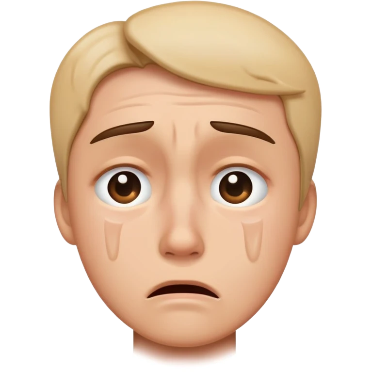 Concerned crying  emoji