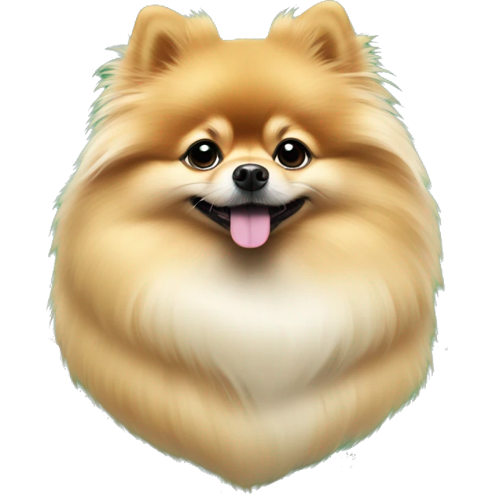 Pomeranian Christmas look  emoji
