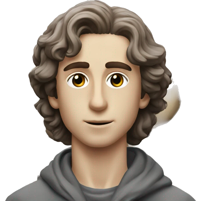 stone statue of Timothee chalamet emoji