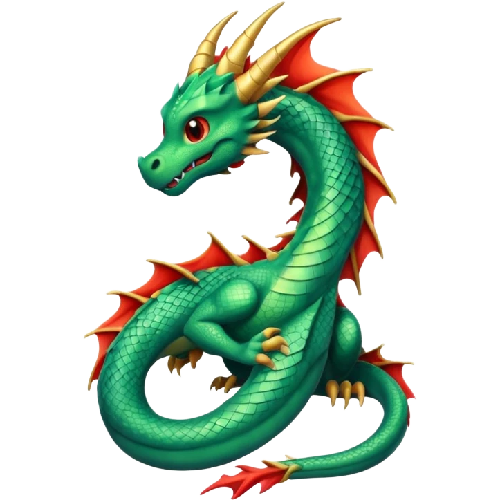 Dragon tail emoji