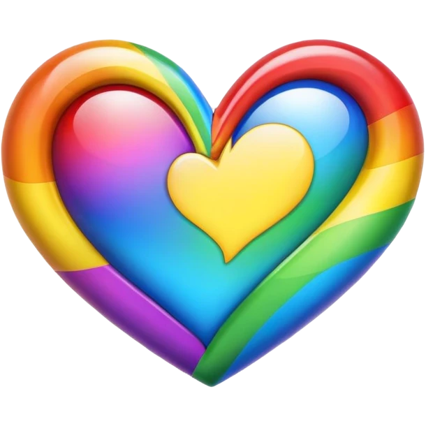Emoji rainbow heart emoji