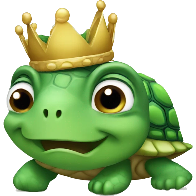 turtle with crown emoji