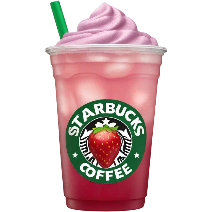 Starbucks strawberry lemonade açaí refresher emoji