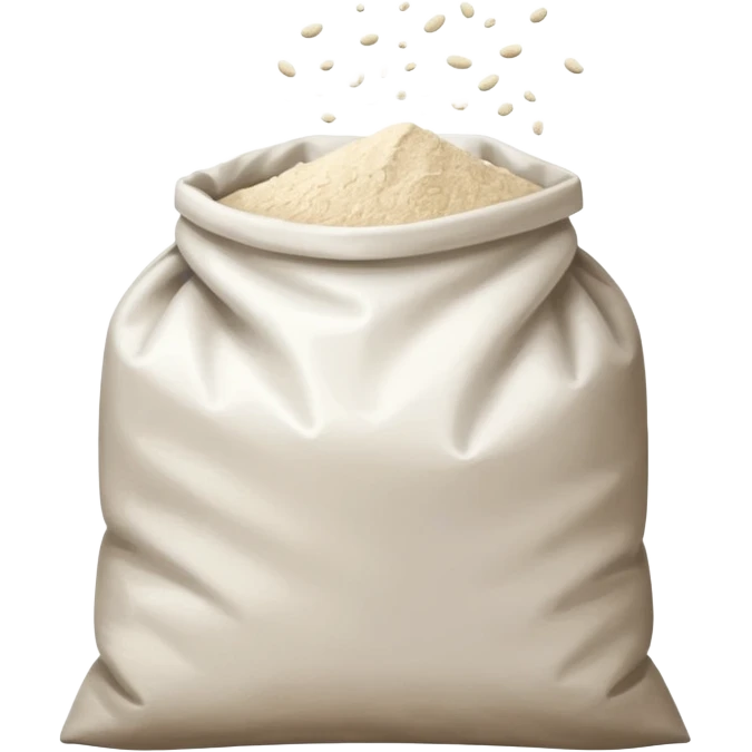 open bag of flour emoji