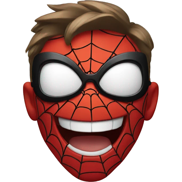 Spider-Man laughing emoji