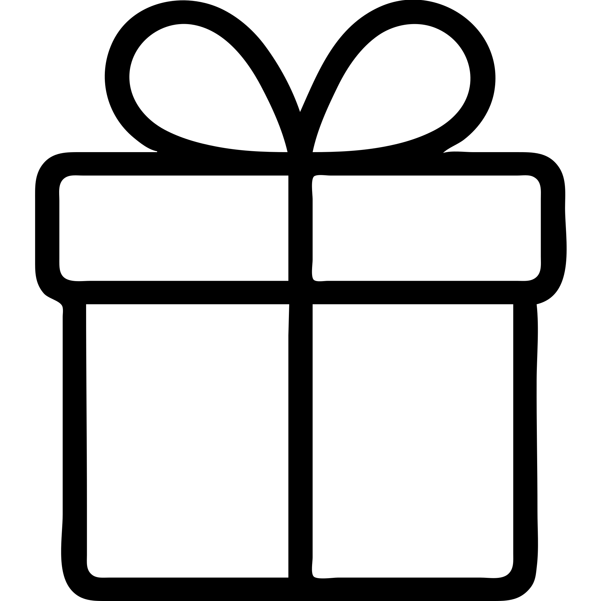 present icon, square shape, bold outline, no fill emoji