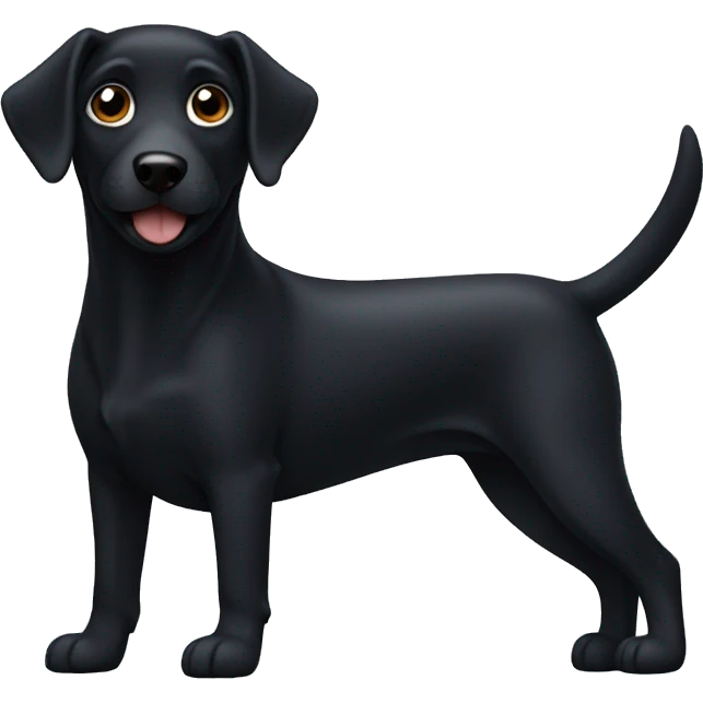 Black dog emoji