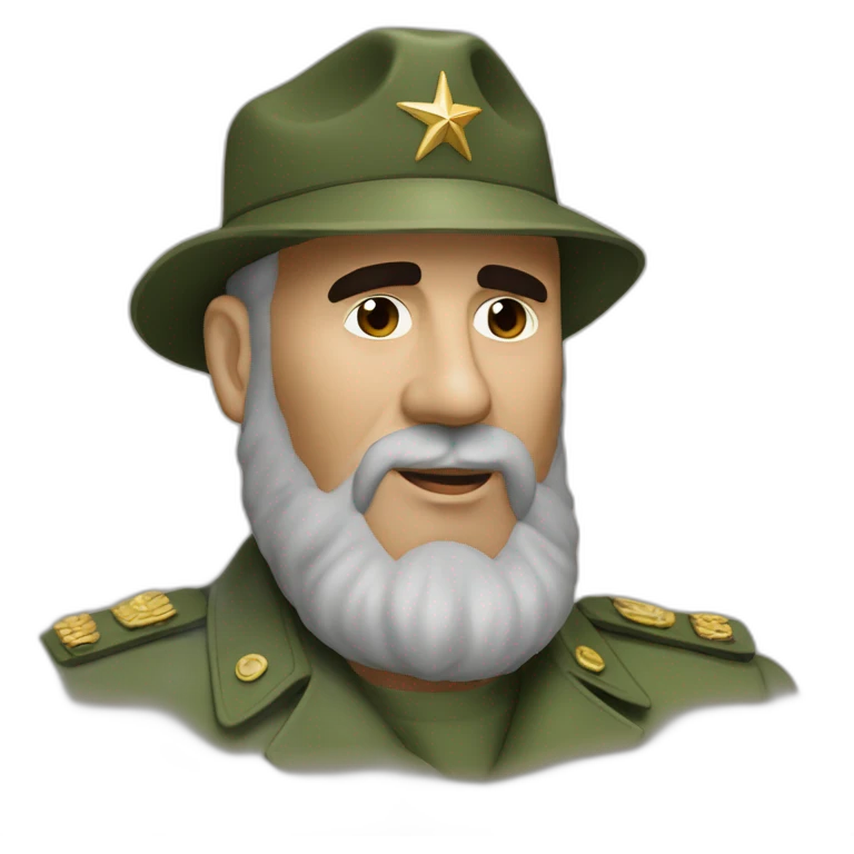 Fidel Castro very fashion emoji