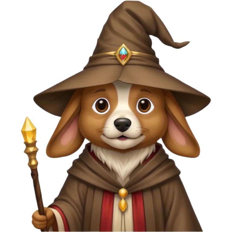 Dog wizard emoji