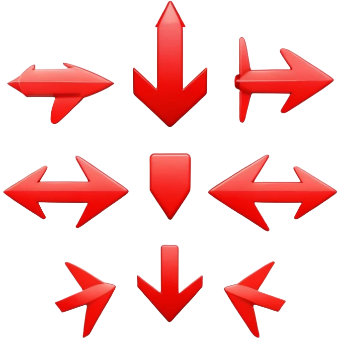 red up arrows emoji