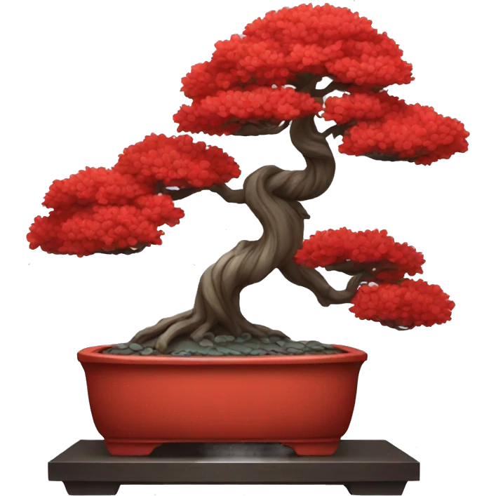 red bonsai emoji