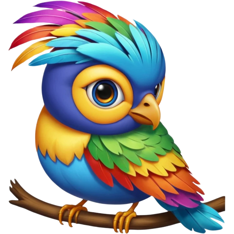 Maina bird realistic emoji emoji