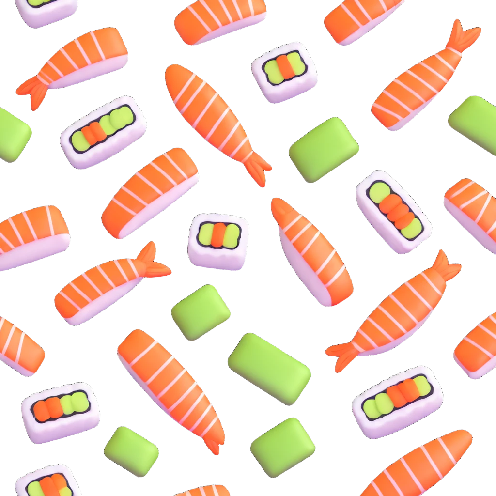 iridescent sushi emoji
