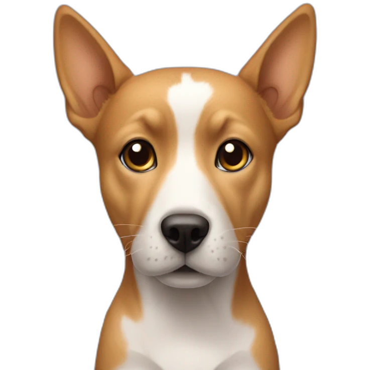 Chien sur un chat emoji