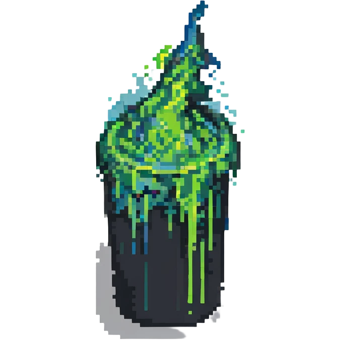 green splash of paint emoji