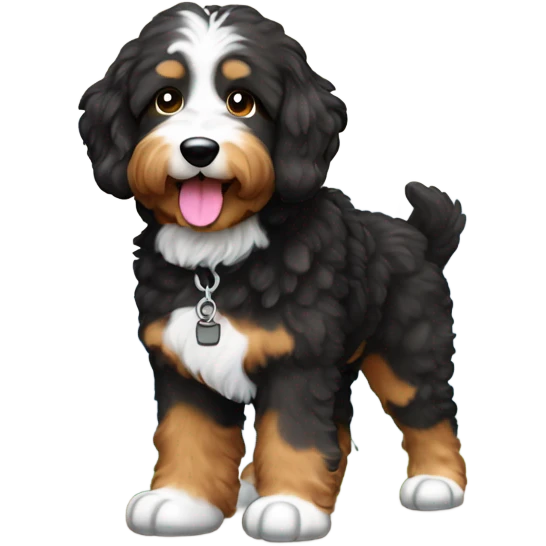 Bernedoodle Hiking emoji