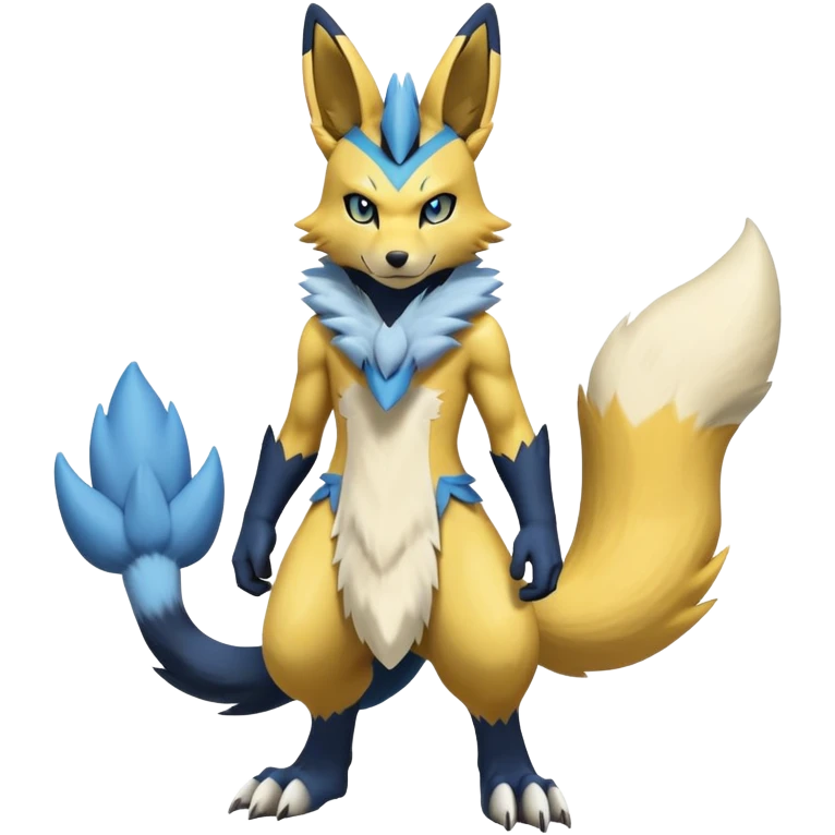 Lucario-Renamon-Zeraora-hybrid (Full body) emoji