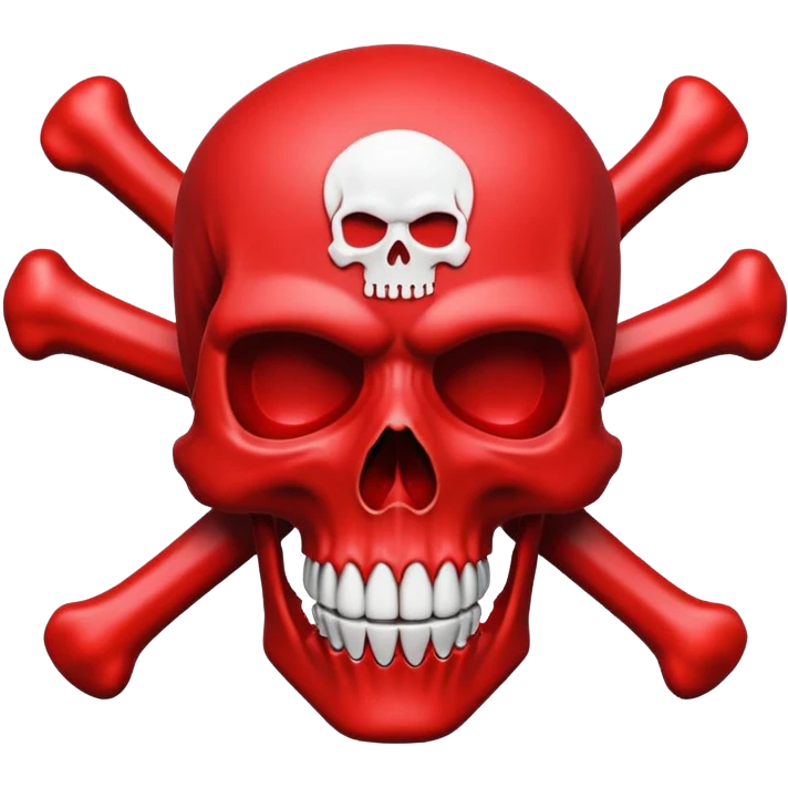 red skull crossbones emoji