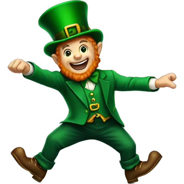 Leprechaun dancing emoji