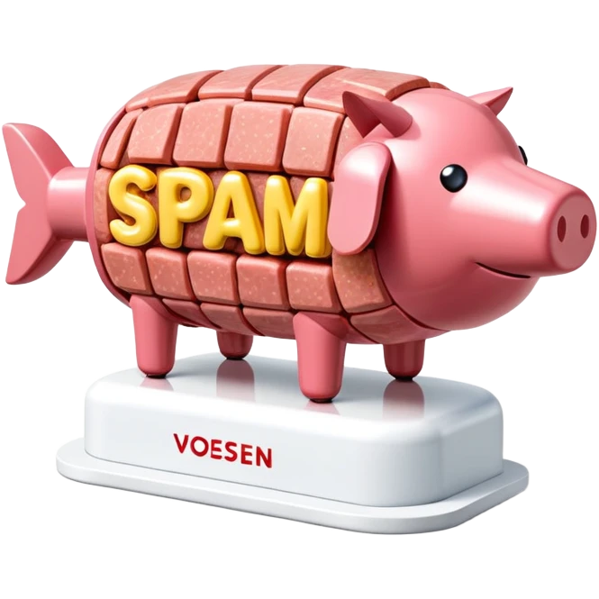  vossen paris city SPAM meat jeff koons style sculpture arty landscape  emoji