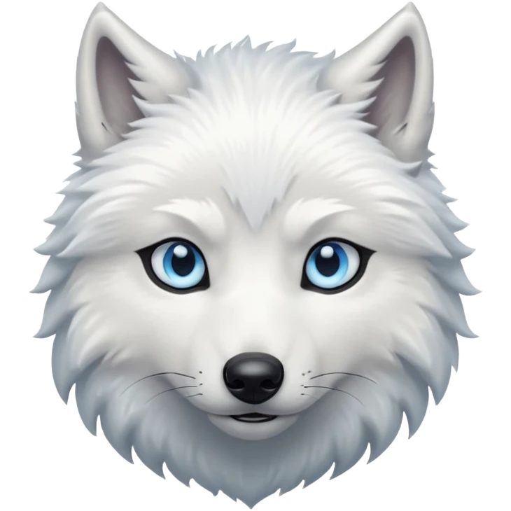 White wolf emoji emoji