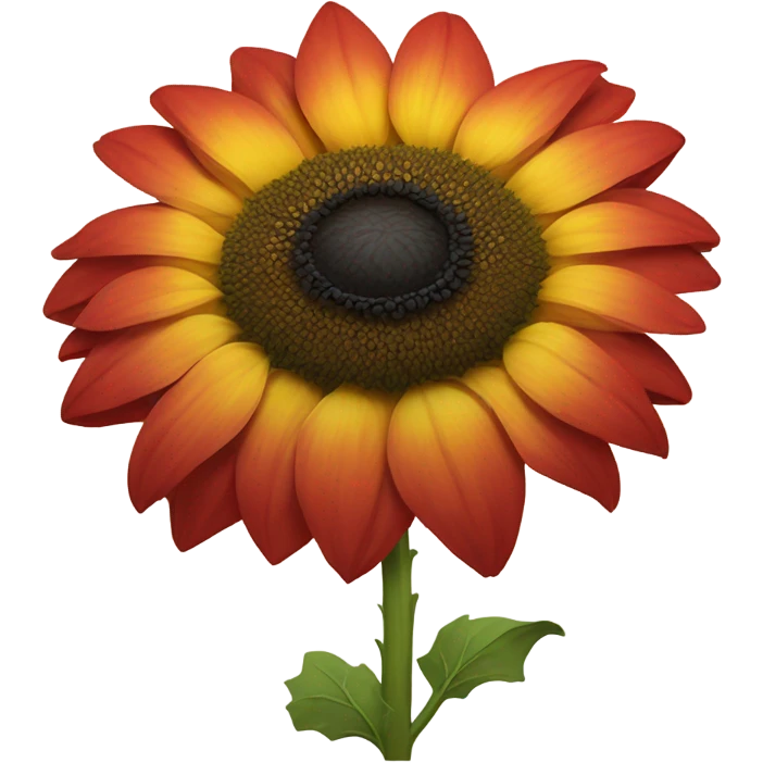 Sunflower with poppy  emoji