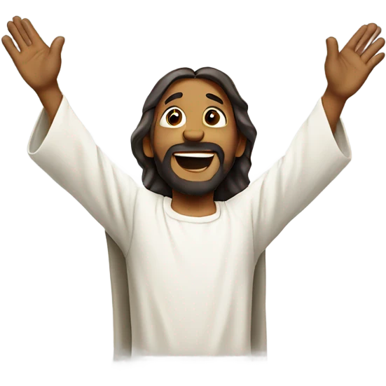 Praising Jesus emoji