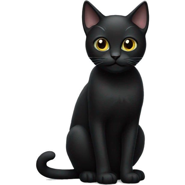 : ( black cat emoji