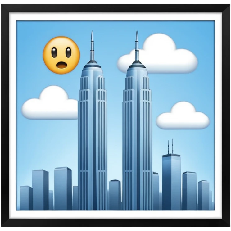 twin towers plane emoji emoji