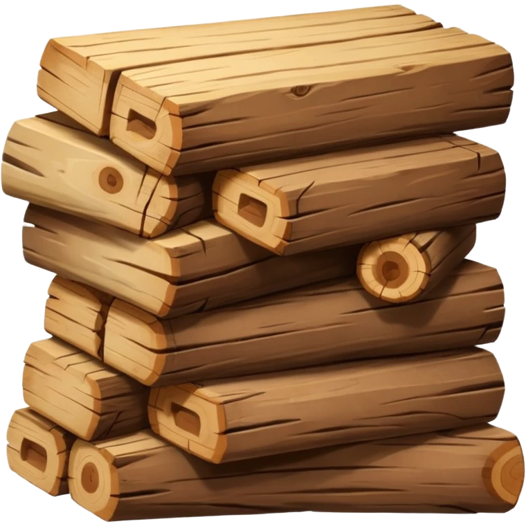 pile of wood emoji emoji