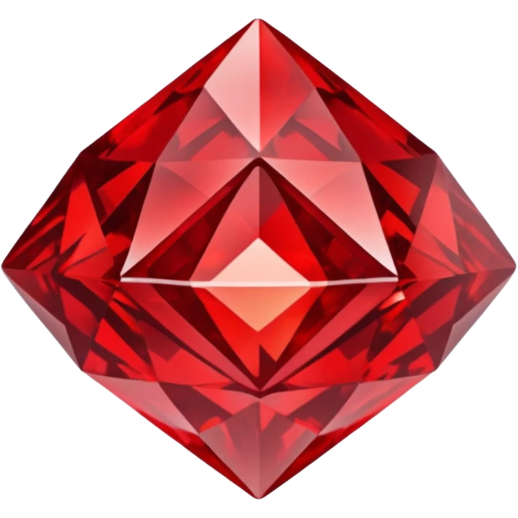 Carved Red Diamond Crystal "RED" emoji