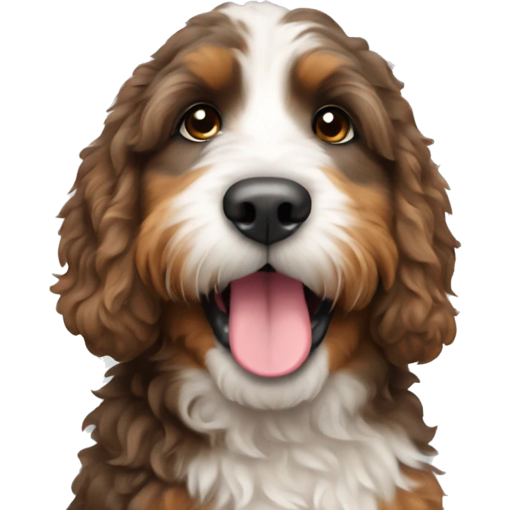 mini bernedoodle  emoji