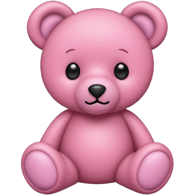 Pink teddy bear emoji