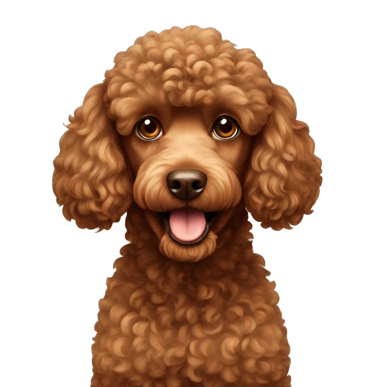 brown poodle emoji