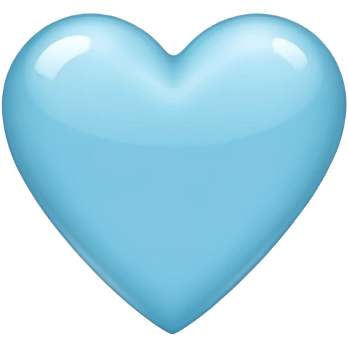 Light blue heart  emoji