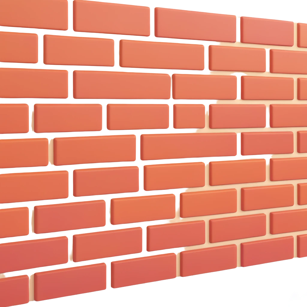 brick wall in profile view emoji