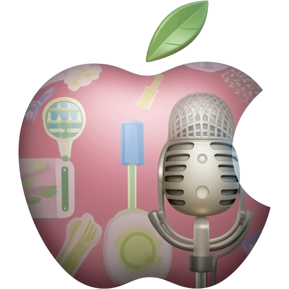 3d apple podcast emoji